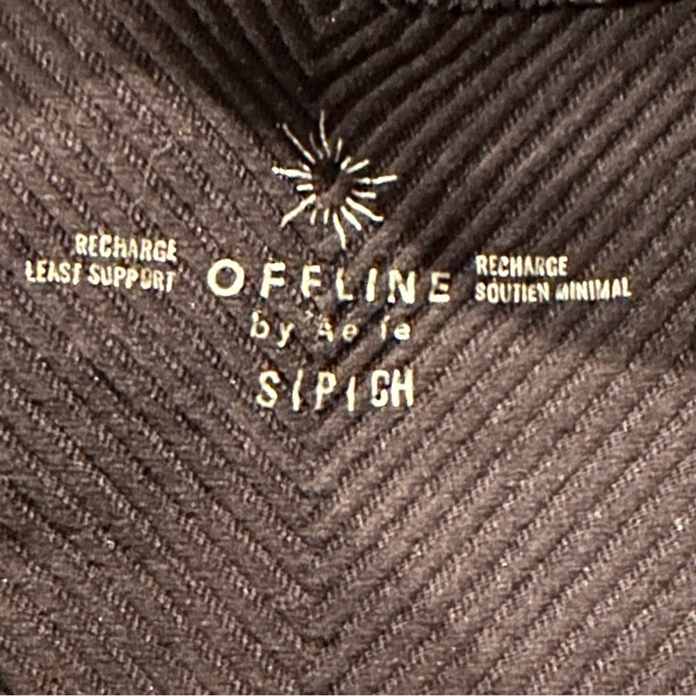 Offline by Aerie Gray Recharge Least Support Sports Bra Women’s Size Small - Picture 5 of 5